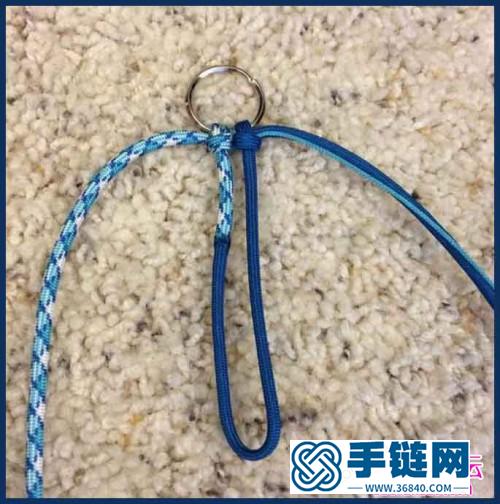 繩編繩結鑰匙扣的步驟圖