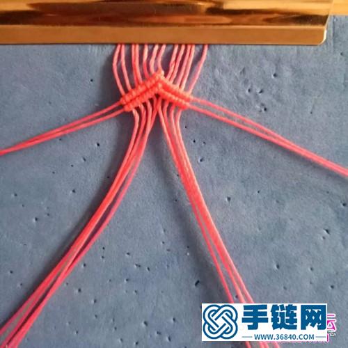 粉色系蠟線手繩的詳細(xì)編制教程