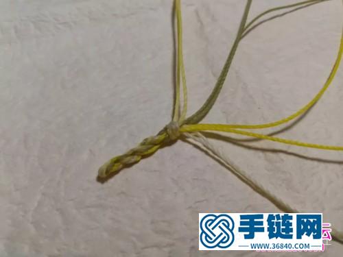 編繩麥浪斜卷結手繩的詳細編制教程