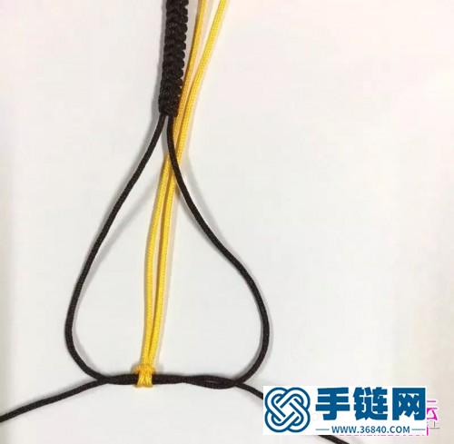 雀頭結編桃花手鏈的編法步驟