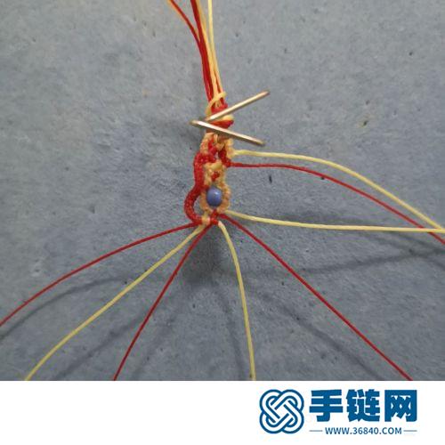 中國結(jié)八根線圓蠟尾扣的詳細編制方法
