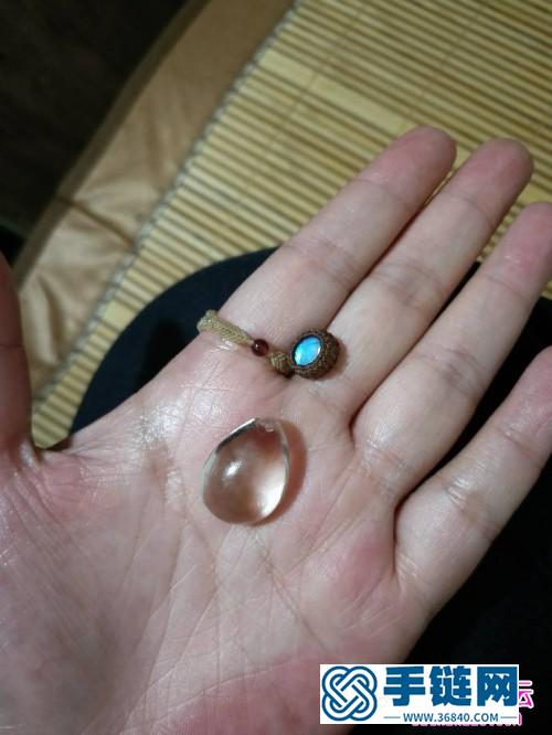 白水晶水滴豆子項鏈吊墜的詳細縫制教程