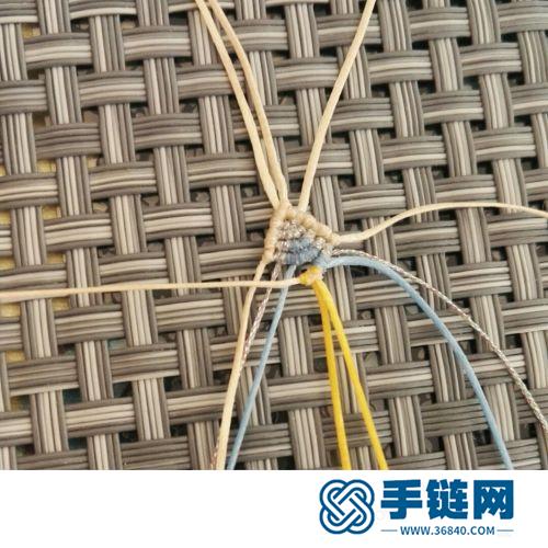 中國結扁蠟民族風串珠耳墜的編制方法