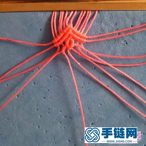 粉色系蠟線手繩的詳細(xì)編制教程