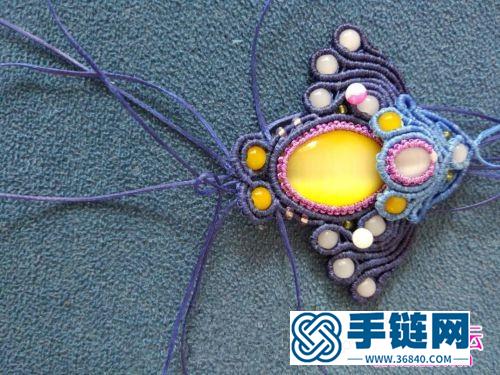 繩編飛翔的小鳥掛飾的詳細制作圖解