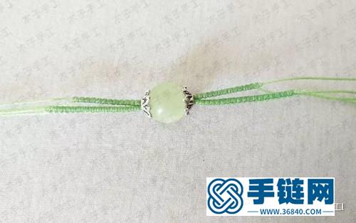 超清新的繩編項鏈吊墜的制作步驟圖