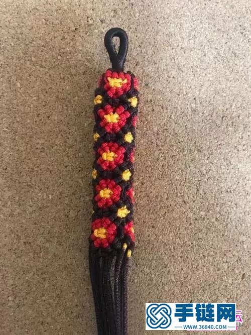 斜卷結花柱掛飾的詳細制作圖解