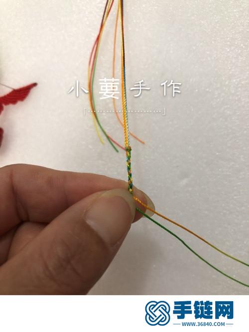 繩編天使翅膀朱砂生肖鑰匙扣掛飾的詳細編制教程