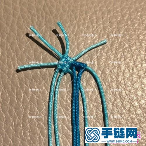 繩編玉線掛飾心鎖的的詳細編制圖解