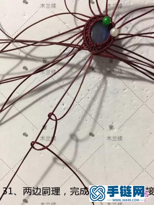 南美扁蠟拉長石組合款項鏈吊墜的詳細制作教程
