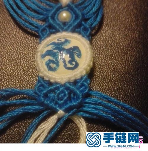 繩編青花瓷中國(guó)風(fēng)耳墜的詳細(xì)制作圖解