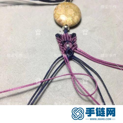 中國結扁蠟珊瑚玉珠手鏈的詳細編制方法