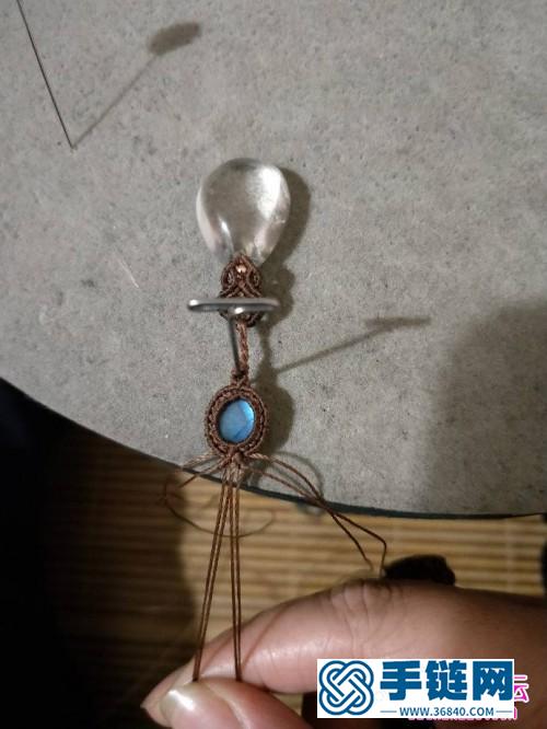 白水晶水滴豆子項鏈吊墜的詳細縫制教程