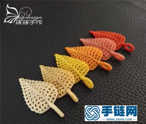 中國(guó)結(jié)圓臘樹(shù)葉小掛飾的詳細(xì)編制方法