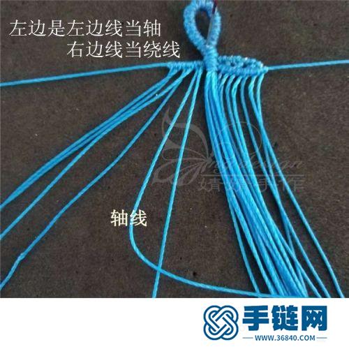 中國結(jié)圓臘樹葉小掛飾的詳細(xì)編制方法