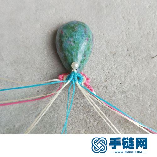 中國結(jié)扁蠟綠松石項(xiàng)鏈吊墜的詳細(xì)制作圖解
