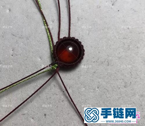 蠟線音符石榴石耳勾的詳細編制圖解
