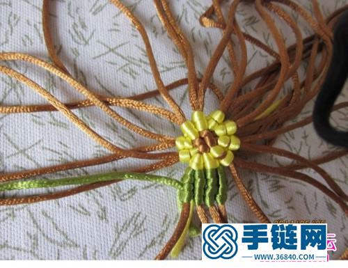 中國結繩編車前菊拖鞋的詳細編制教程