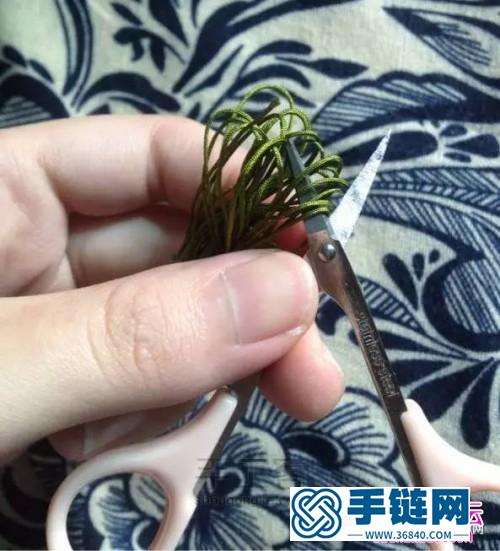 繩編古樸流蘇掛件的制作方法