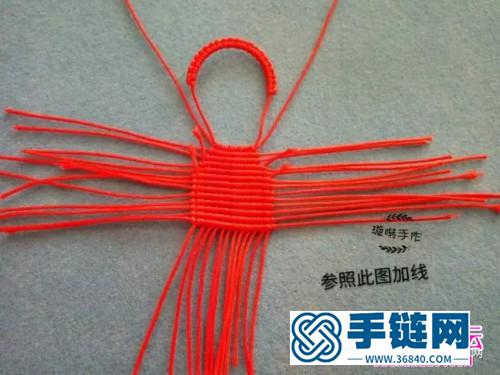 臘線繩編超人小熊的詳細(xì)制作步驟圖