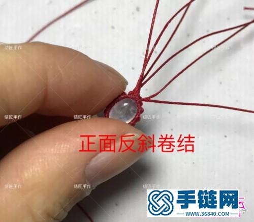 月光石小爪子項鏈吊墜的詳細編制圖解（結匠手作）
