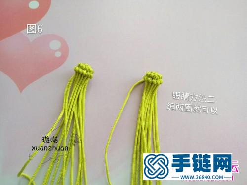 玉線繩編超萌可愛小青蛙的詳細編制教程
