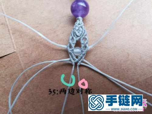 扁蠟macrame單珠手繩的詳細(xì)制作圖解