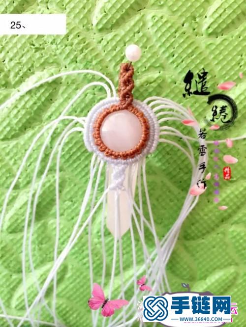 南美圓蠟粉晶項鏈的詳細制作圖解