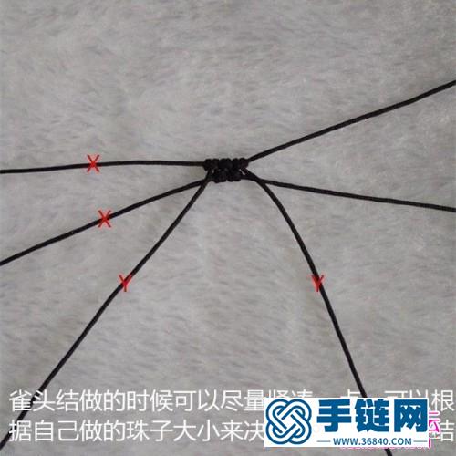 編繩蜘蛛項鏈毛衣鏈的詳細制作圖解