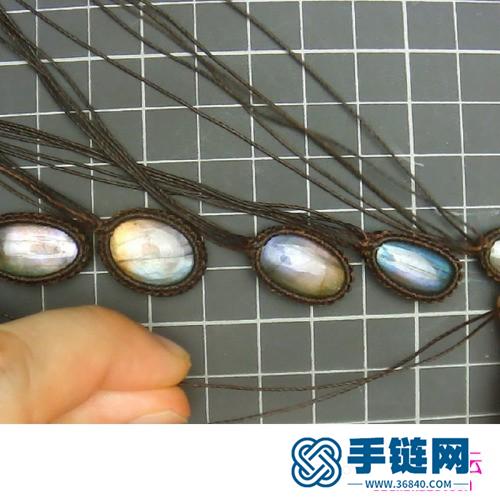 蠟線隨形寶石手鐲的詳細制作圖解