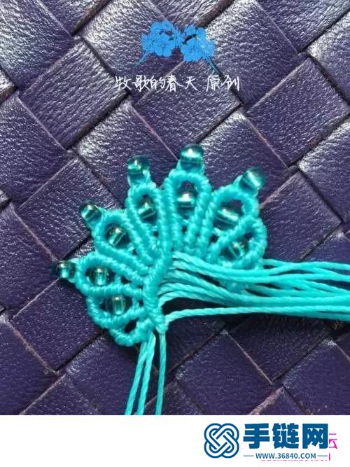 蠟線編織米珠耳環的詳細制作圖解