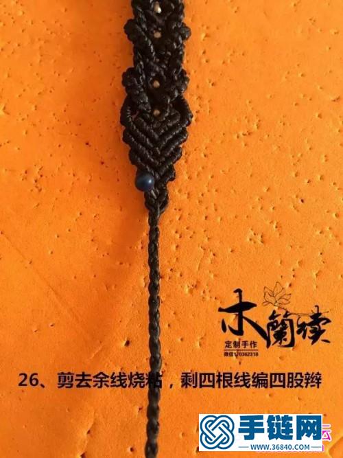 泰蠟包石手鏈的詳細編制教程