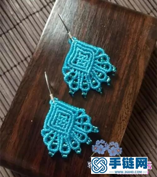 蠟線編織米珠耳環的詳細制作圖解
