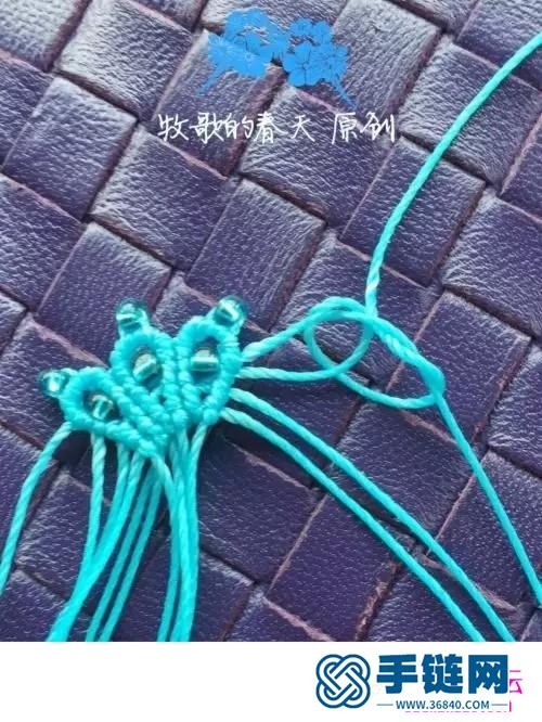 蠟線編織米珠耳環的詳細制作圖解
