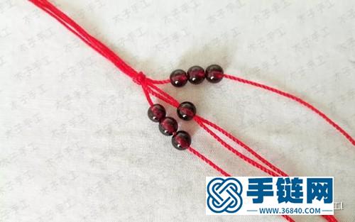 一步步教你紅繩腰鏈的編制教程