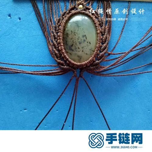 蠟線海洋玉髓項鏈吊墜的詳細制作圖解