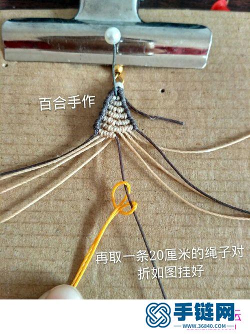 繩編光陰耳墜的詳細(xì)編制圖解