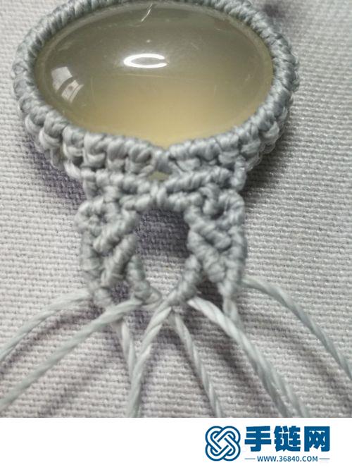玉戒面滄海遺珠的手鏈的制作圖解