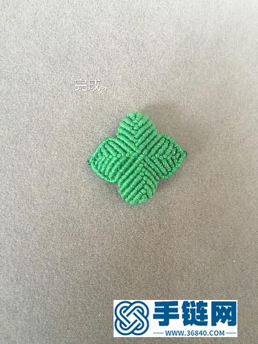 繩編立體小草莓掛件的詳細編制教程