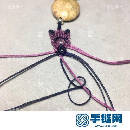 中國結扁蠟珊瑚玉珠手鏈的詳細編制方法