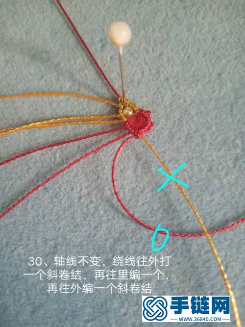 金線金銀珠蝴蝶耳環的詳細制作教程