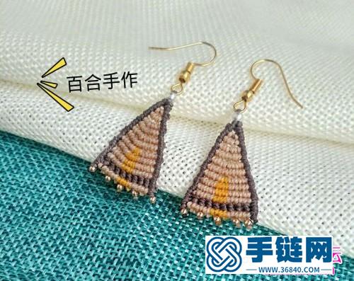 繩編光陰耳墜的詳細(xì)編制圖解