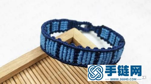繩編男士手鏈的詳細制作教程