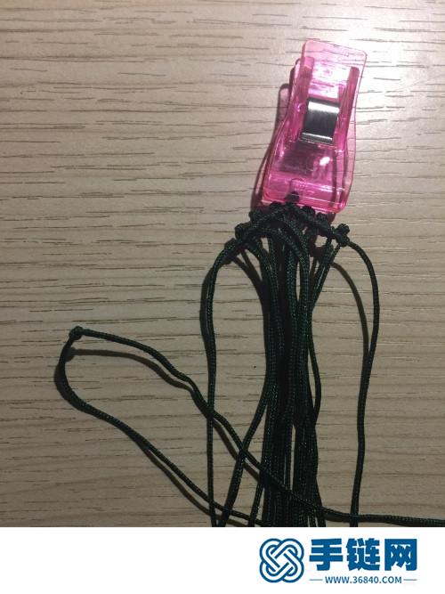 中國結玉線平安扣掛飾的詳細編制方法