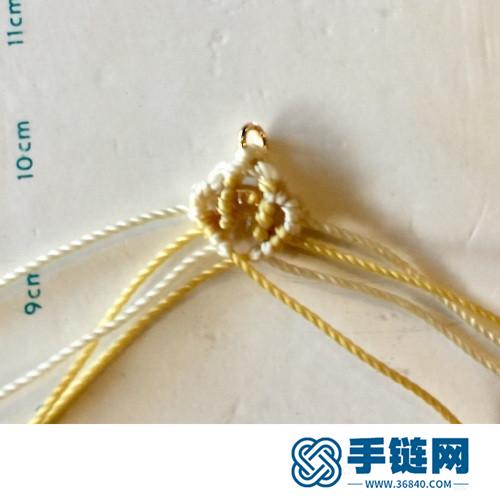 中國結股線祥云耳環的制作方法