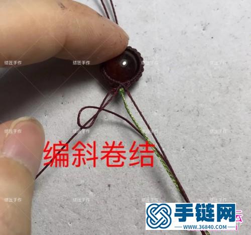 蠟線音符石榴石耳勾的詳細編制圖解