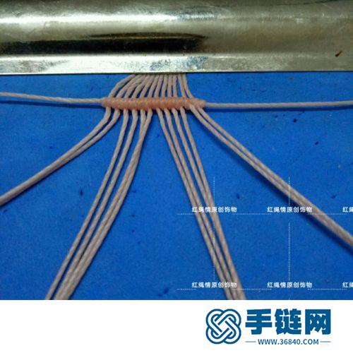 蠟線琉璃珠手繩的詳細制作圖解