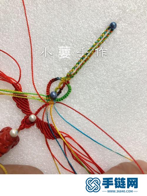 繩編天使翅膀朱砂生肖鑰匙扣掛飾的詳細編制教程
