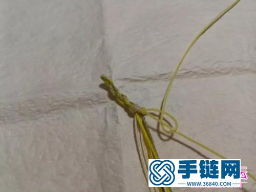 編繩麥浪斜卷結手繩的詳細編制教程