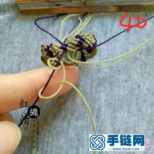 蠟線、銀珠、月光石戒指的詳細編制制作方法